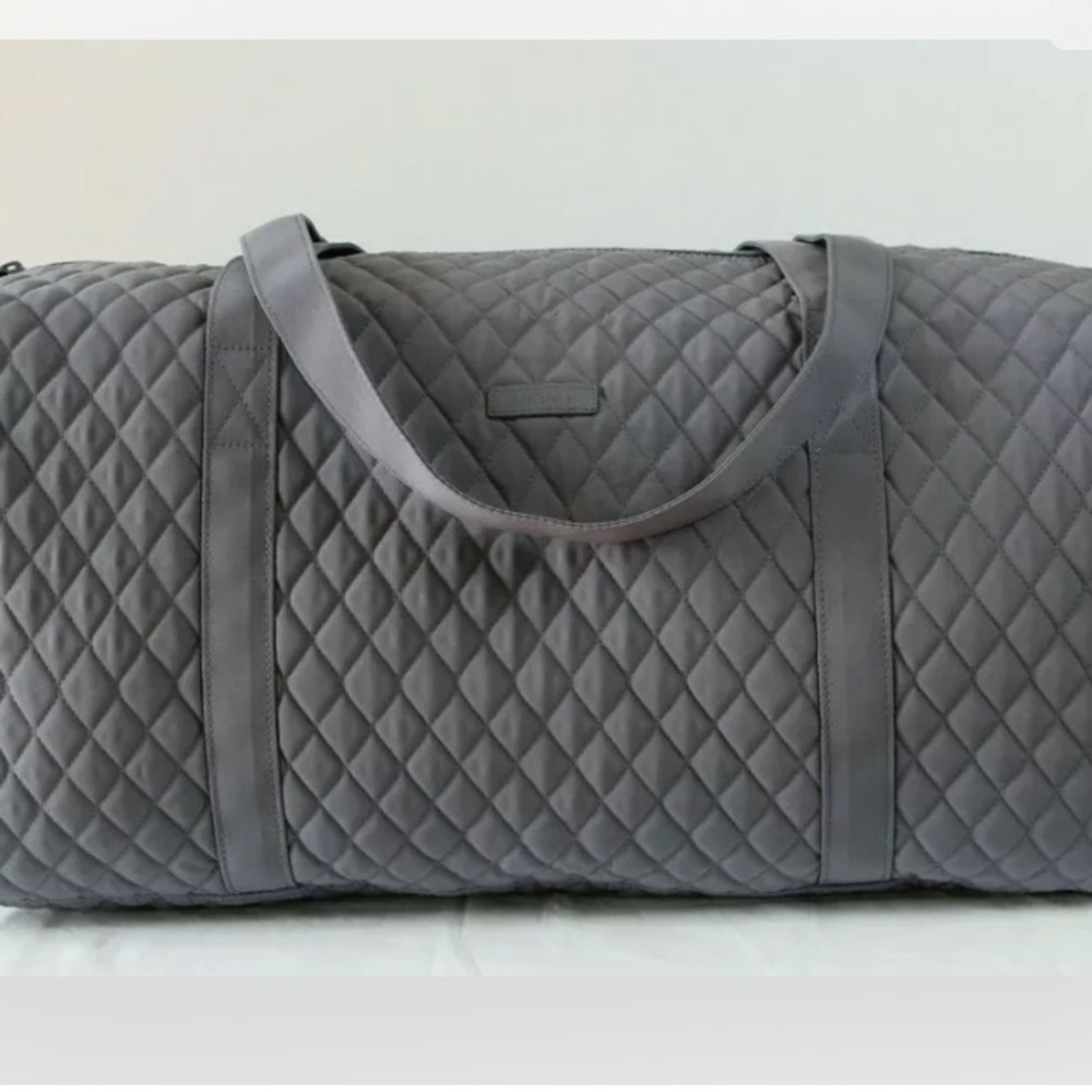 ❗️HOLIDAY SALE - FIRM❗️ NWT Vera Bradley large travel duffel carbon grey - Picture 9 of 13